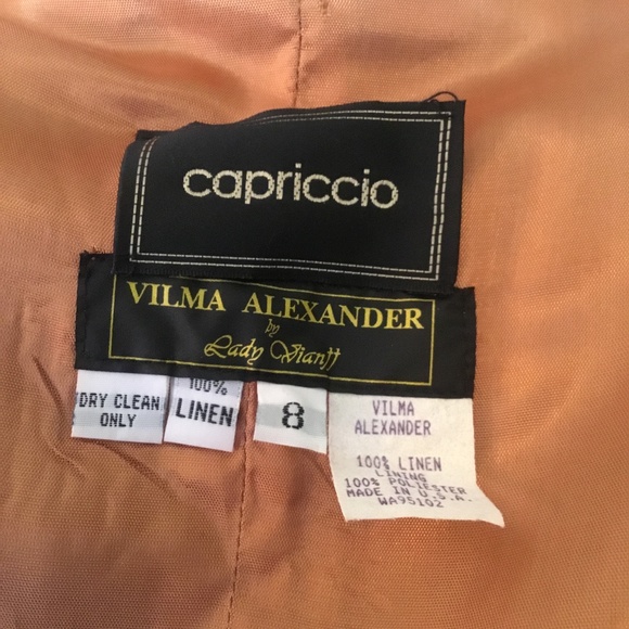 Vintage Couture Military Style Linen Maxi Suit 3 piece - Picture 4 of 10